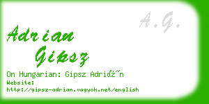adrian gipsz business card